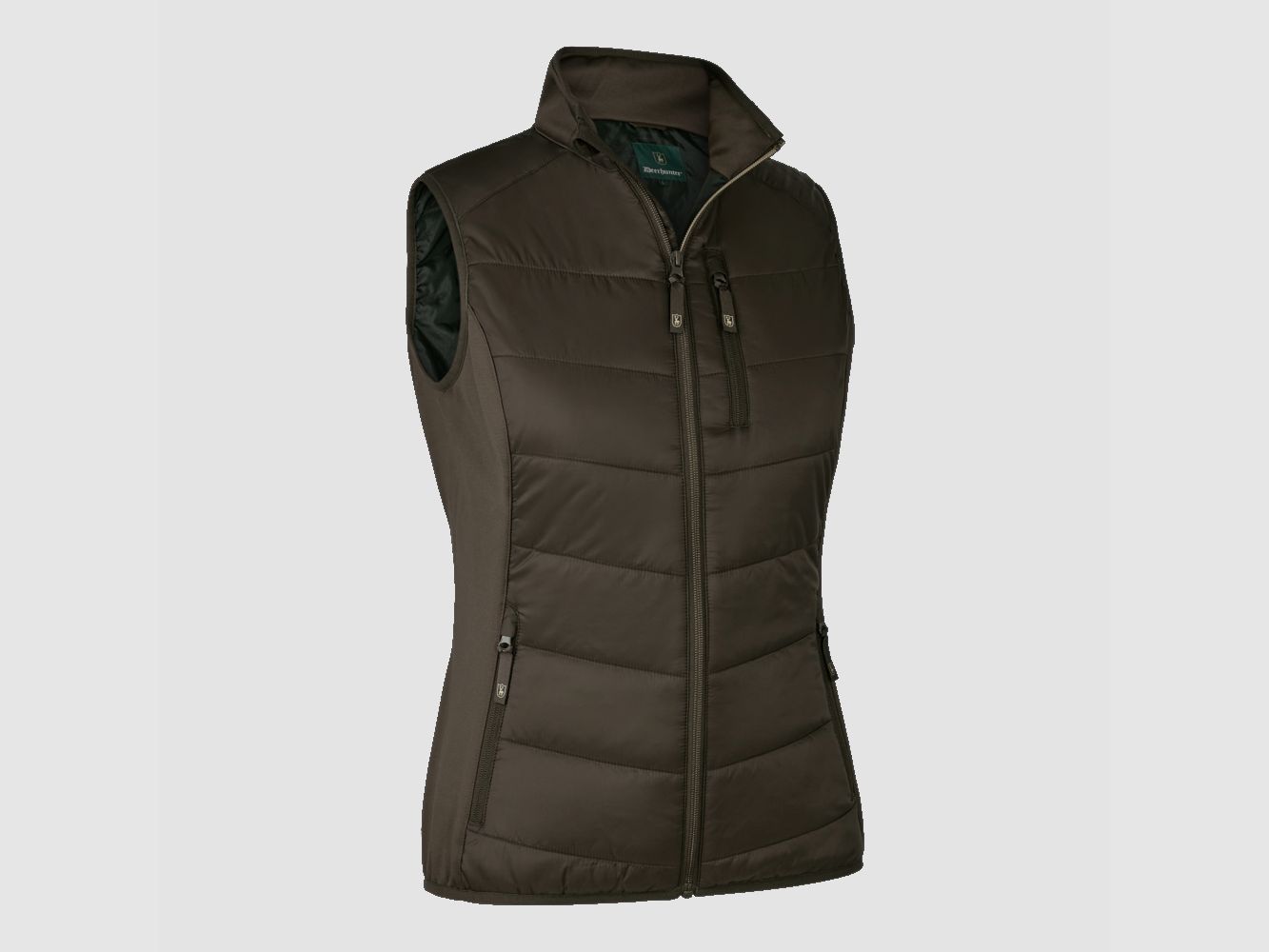Deerhunter gilet riscaldato da donna, taglia 44, imbottito in legno