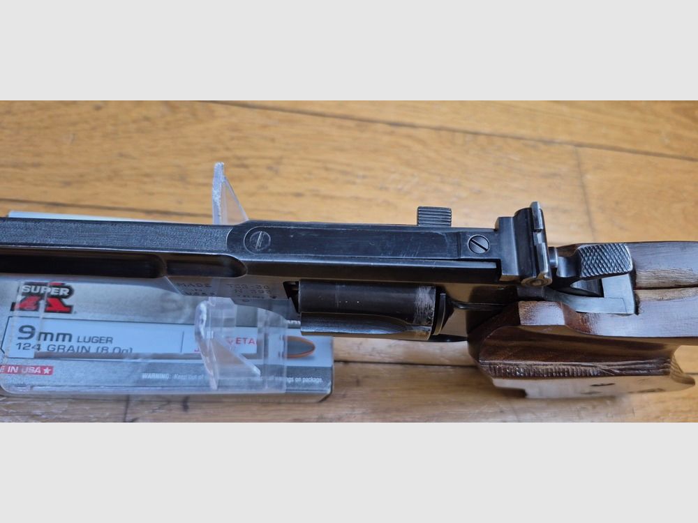 Raro revolver sovietico TOZ-36 – Arma da competizione a singolo colpo nel sistema Nagant – Cal. 7,62×38 Nagant – Tula – 6 Colpi (e non 7!) – Impugnatura da competizione – Arma molto rara in ottime condizioni., immagine 17 di 24