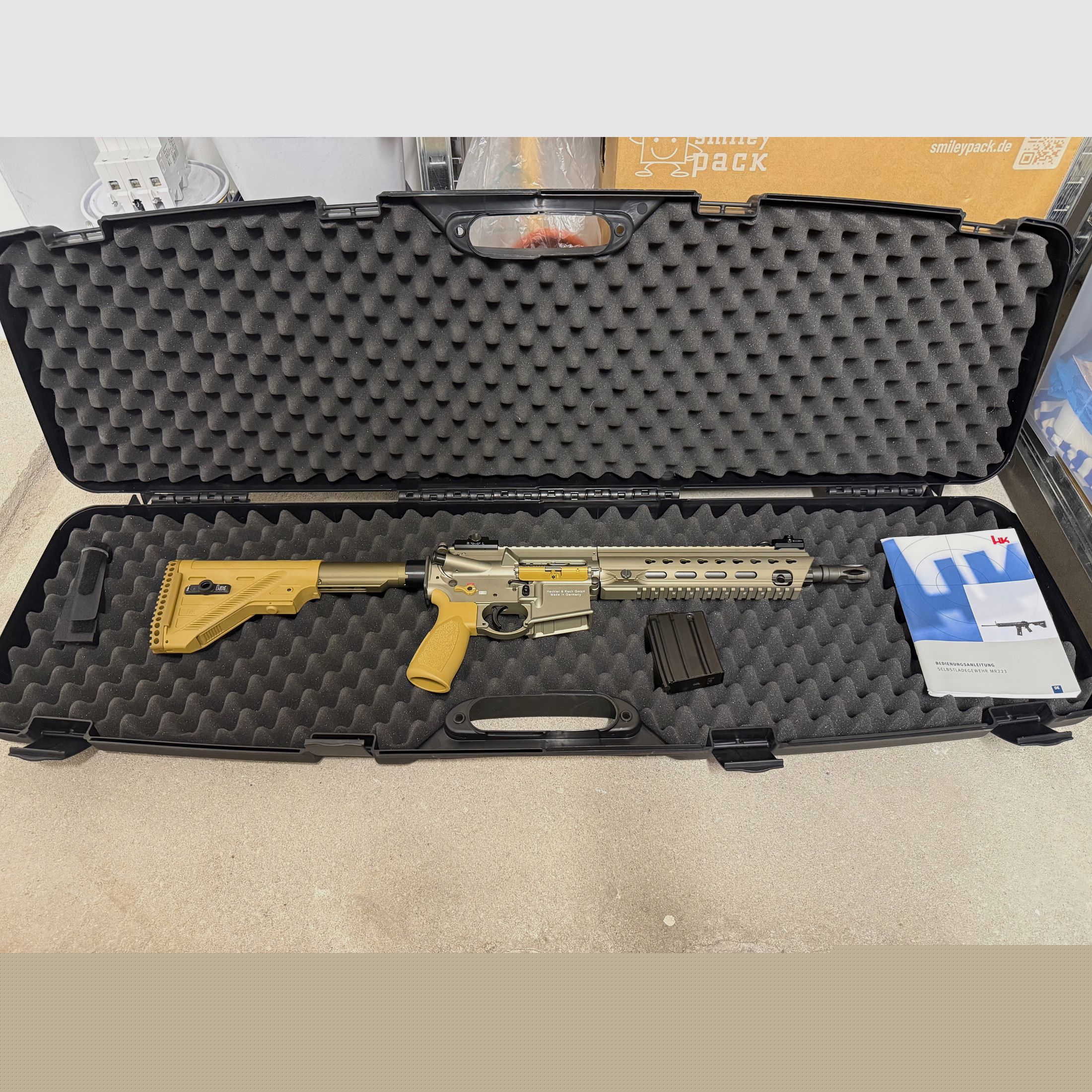 Heckler & Koch MR223A3 .233Rem 11" sand colored
