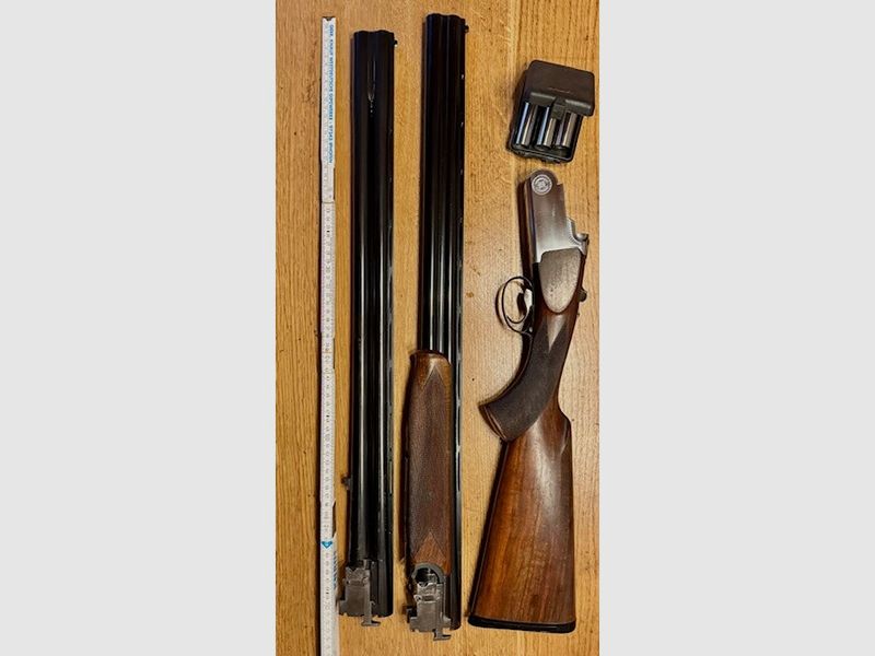 Bockdoppelflinte mit Wechsellauf 12/70
