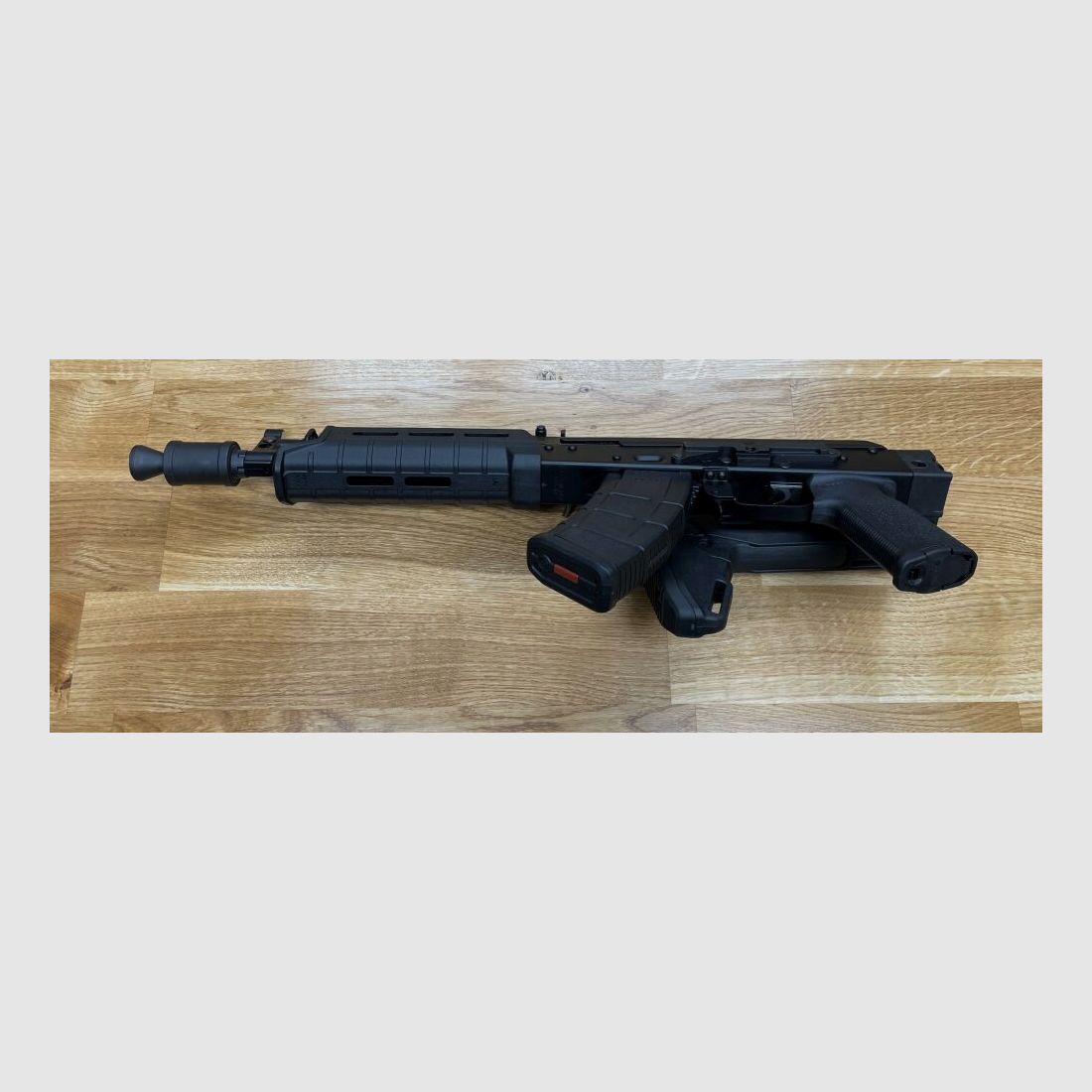 con Magpul calciolo pieghevole WBP Mini Jack - pistola semiautomatica 7,62x39 con calciolo Magpul Zhukov-S - impugnatura MOE - impugnatura Magpul - Made in Polonia - sistema AKM AK47 AK74, immagine 4 di 4