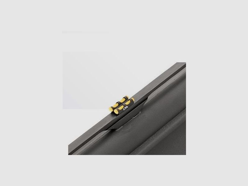 Guidon à fibre optique jaune pour fusil de chasse avec bande ventilée, image 2 sur 2