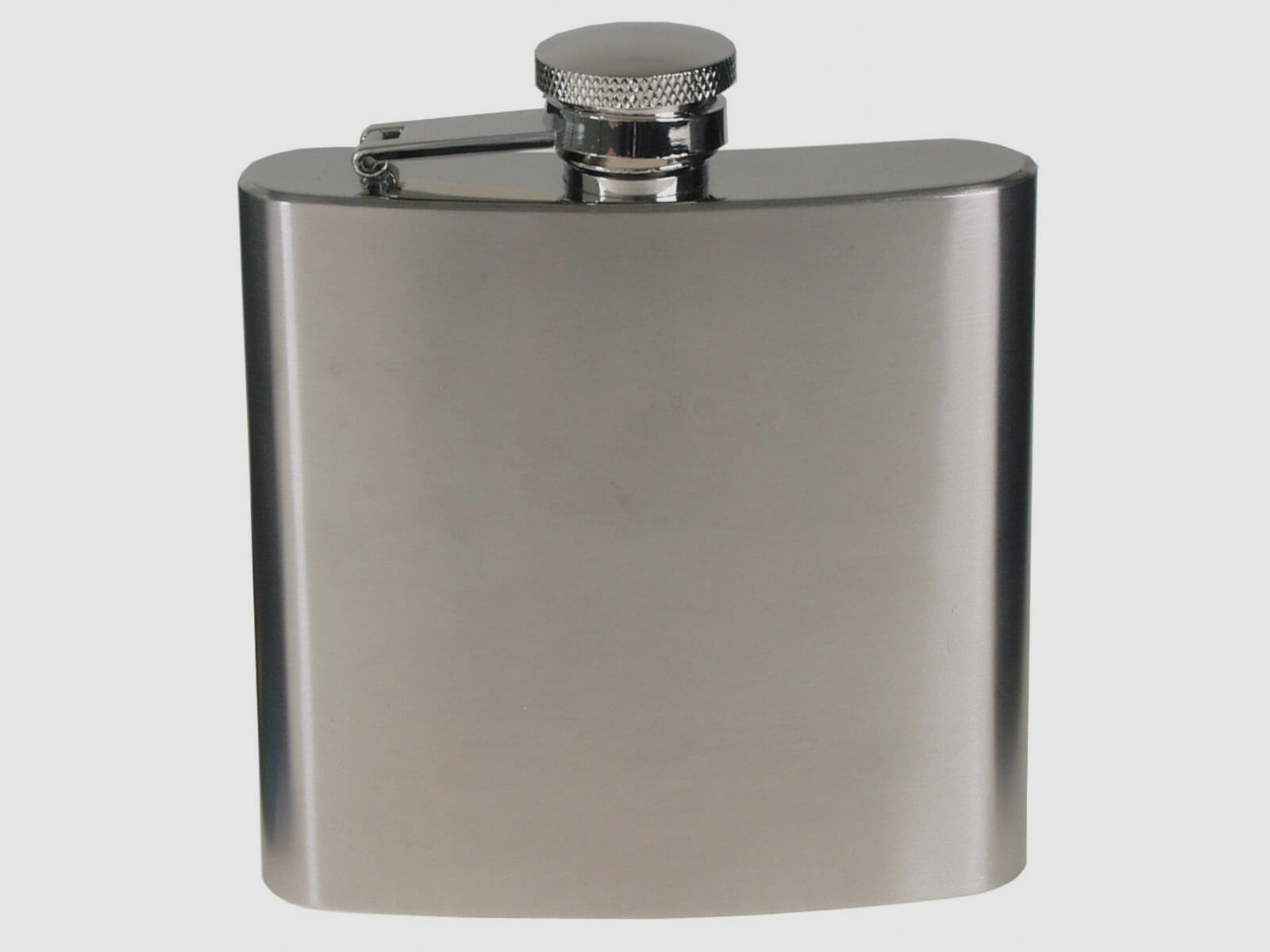 Flachmann Edelstahl, Chrom matt - 170ml