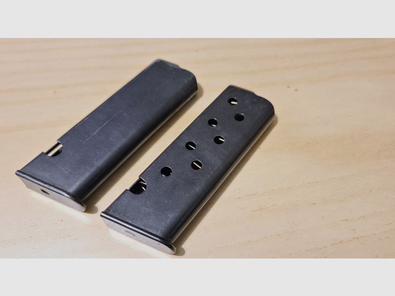 2 STK Magazin für Pistole Beretta Modell 21 Kal. 6.35mm