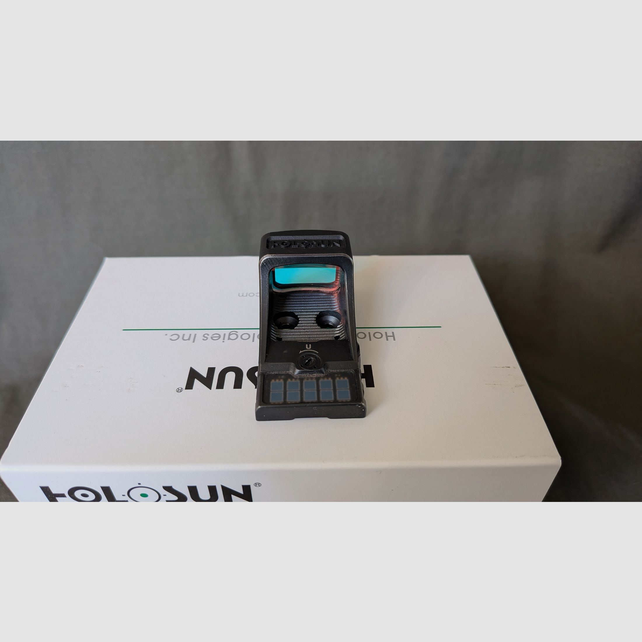 Holosun SCS-MOS-GR, red dot sight, Glock MOS, titanium, green reticle, image 4 sur 7