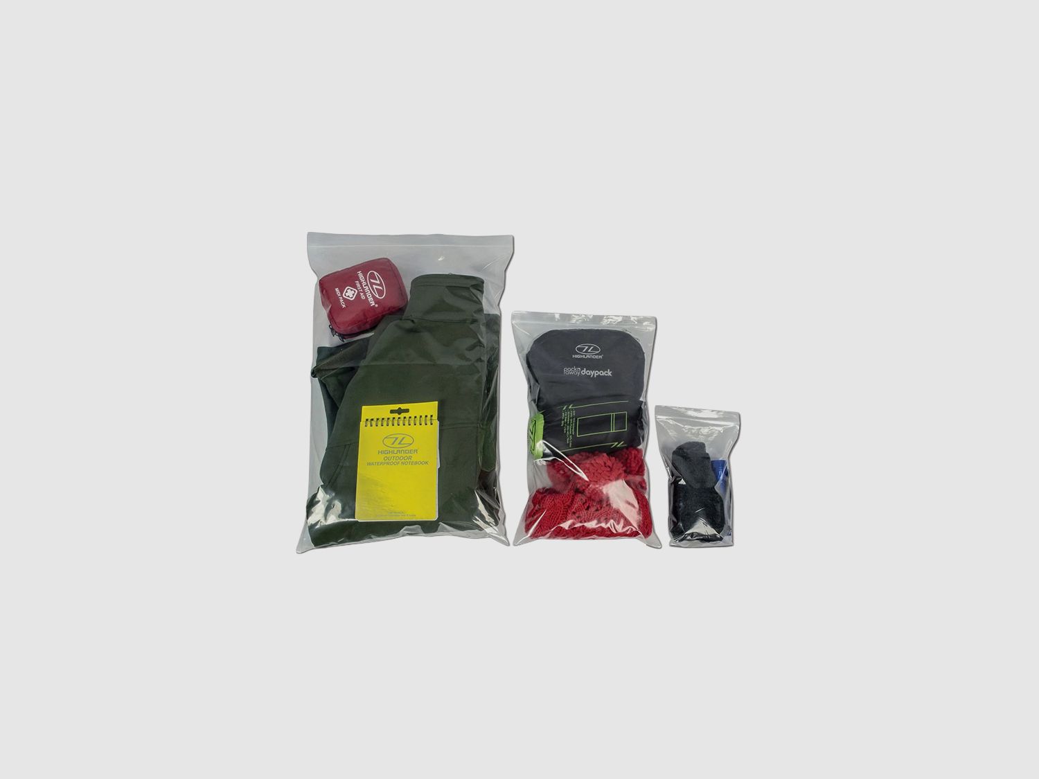 Highlander ZIP Schutzbeutel 9er Set