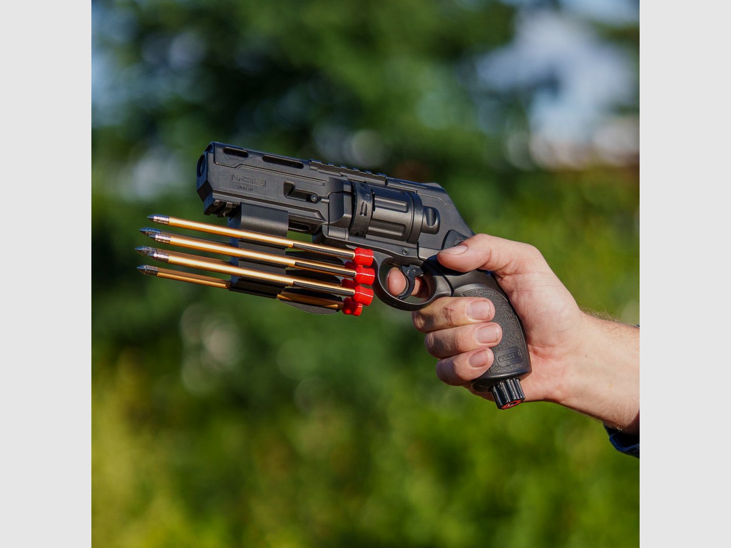 BUNDLE | ARROW HOLDER | Pijlhouder + 6 pijlen | ROOD of Zwart | T4E TR50 HDR50