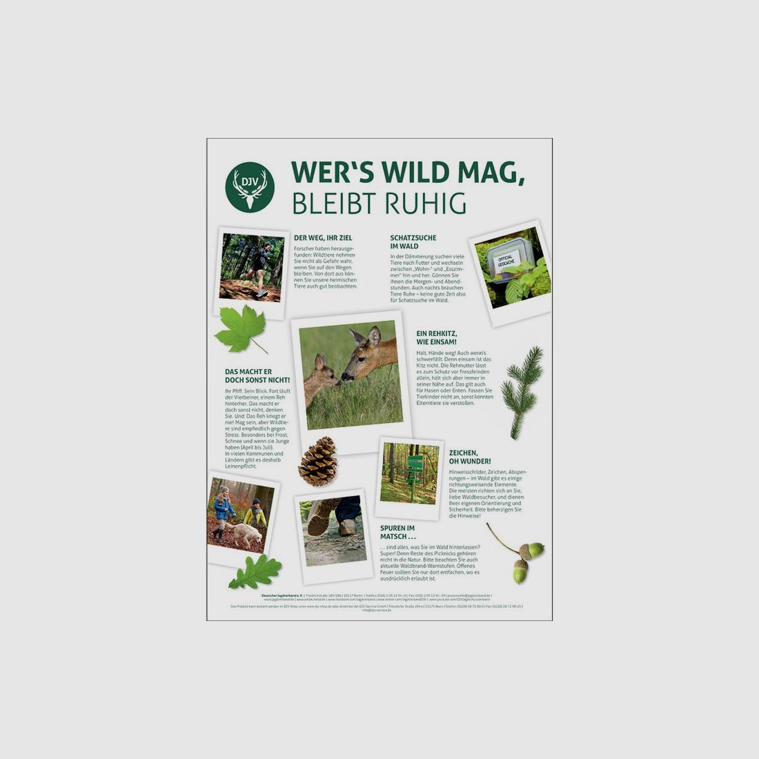 Poster "Wer´s Wild mag" (3 Stück)
