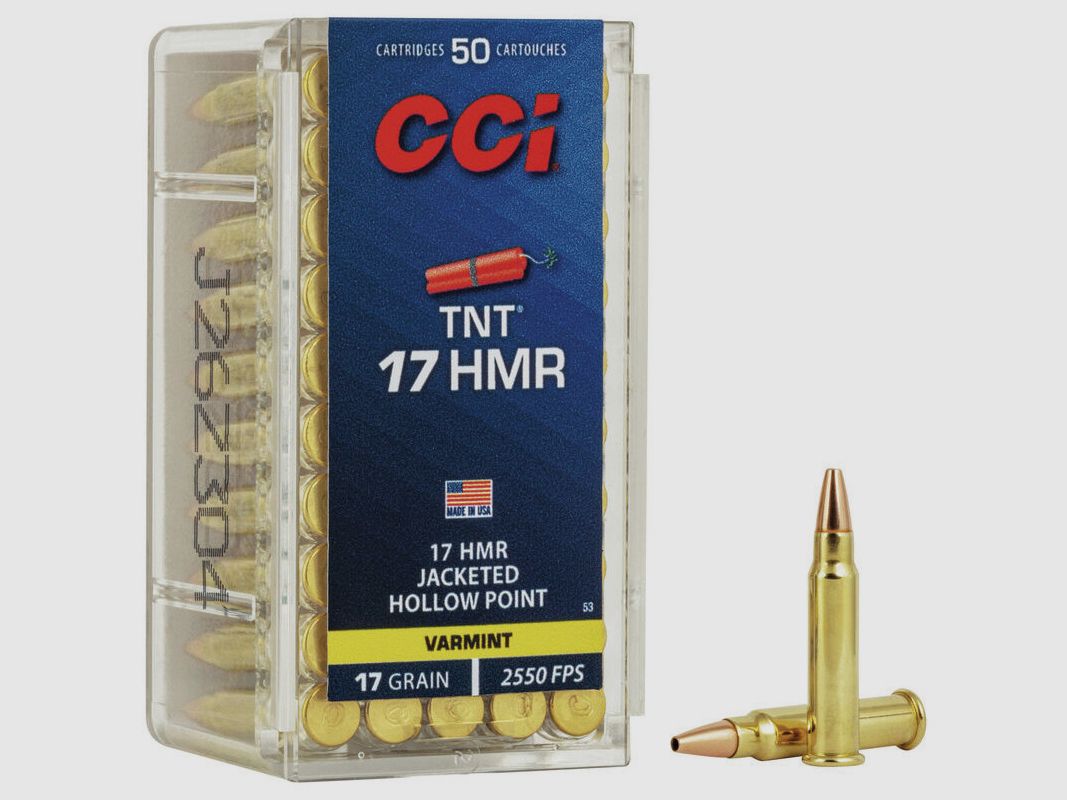 CCI 17HMR JHP VARMINT 17GR X50