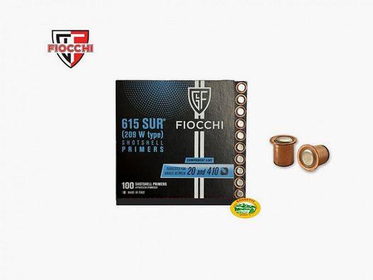 FIOCCHI zündhütchen 615 SUR verpakking van 100 st.