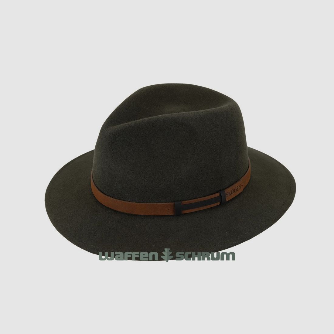Skogen hunting hat with leather trim
