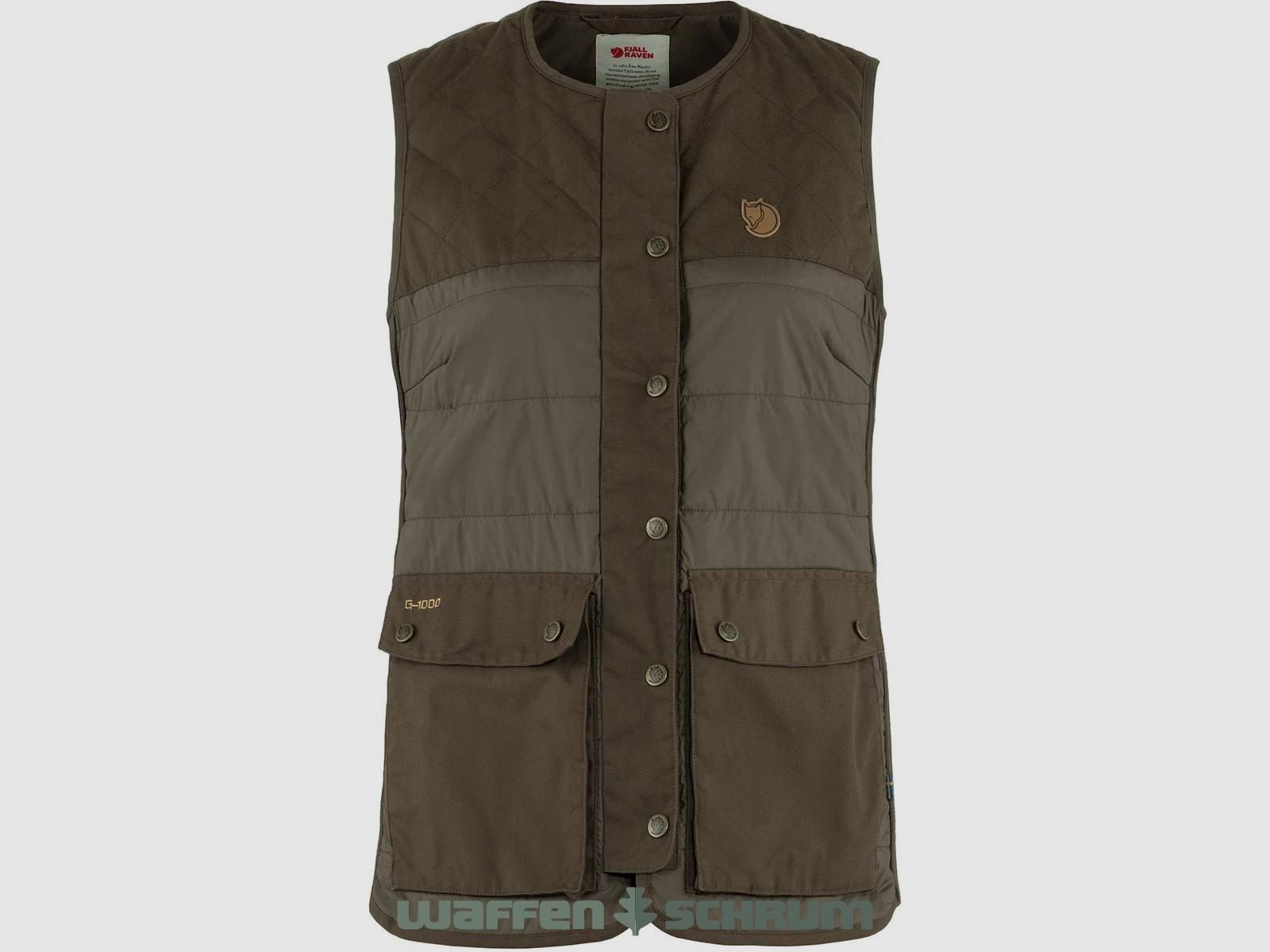 Fjällräven Weste Forest Wool Padded Dark Olive