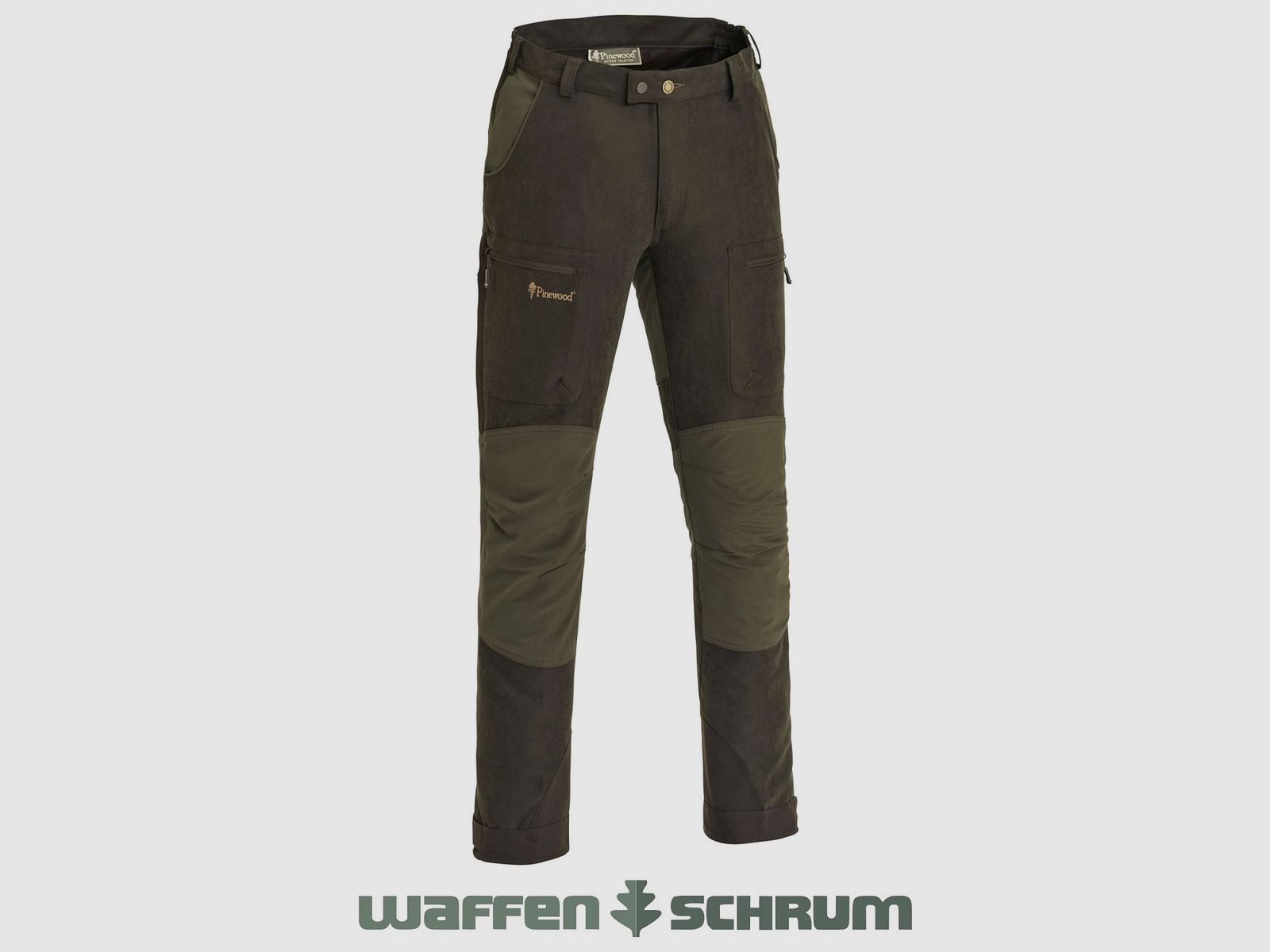Pinewood Hose Caribou Hunt Extreme Suede Brown/ D. Olive