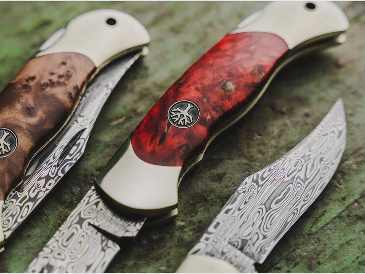 Böker Junior Scout Bois Bouleau Frisé Marron Damas couteau de poche, Bild 14 von 14