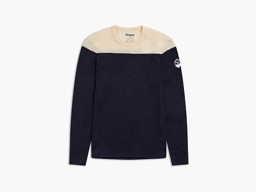 Bergans Inner:Dual Merino L/S Thermoshirt Damen Dark Navy/Creme L