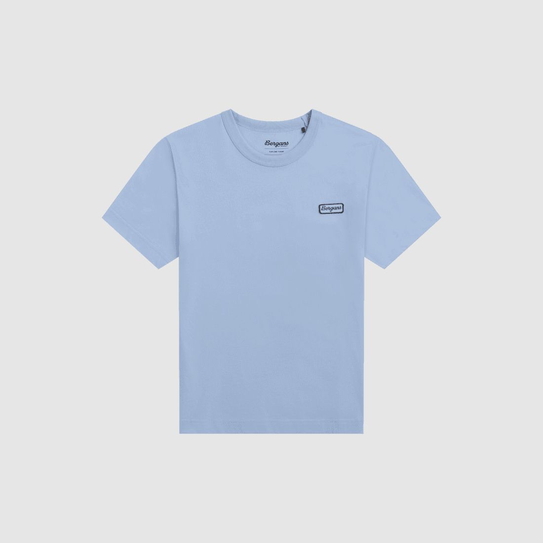 Bergans Logo Cotton Tee Women Cool Blue S