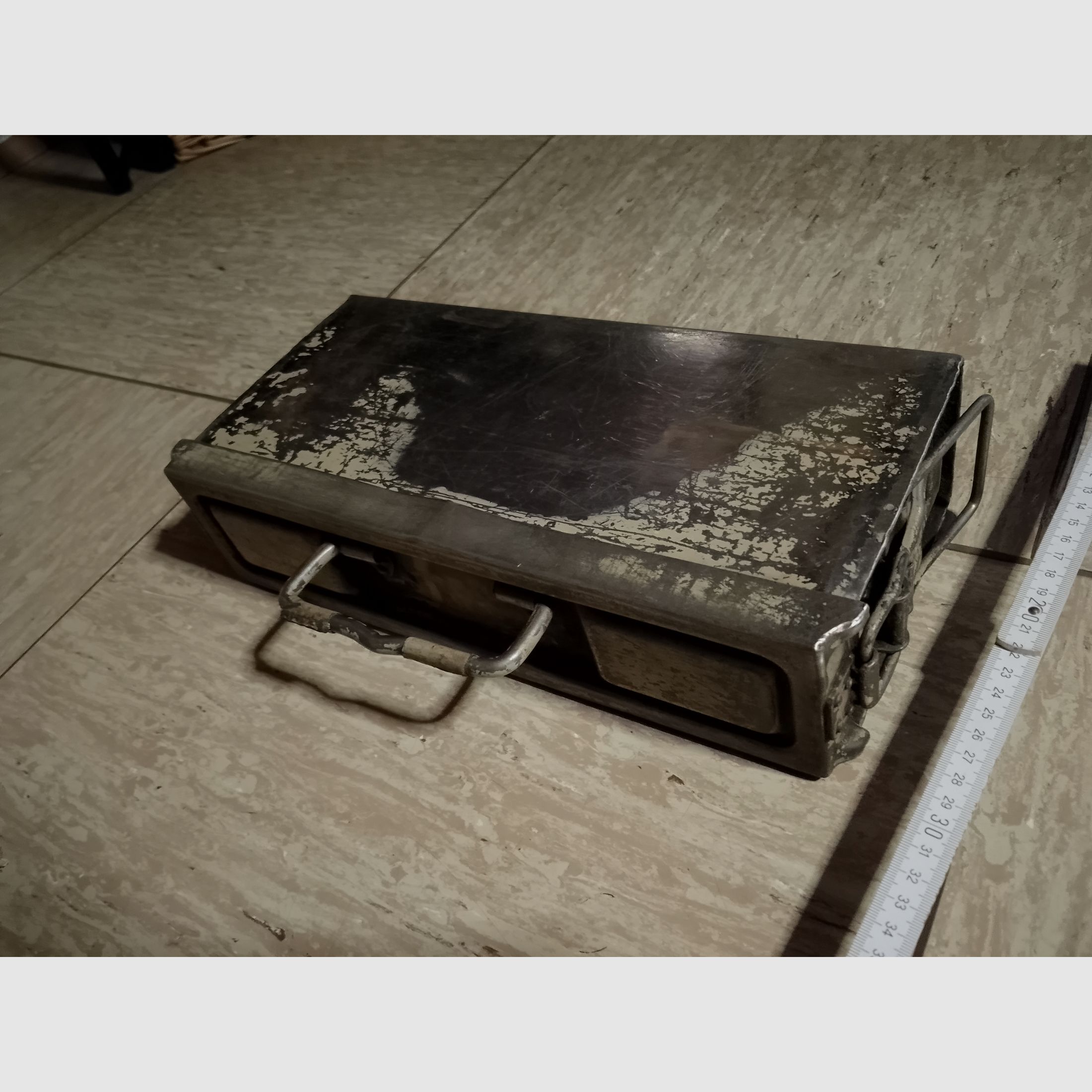 Munitionskiste klein länglich Bw Box Kiste Munition Bundeswehr 8,5cm x 17cm x 36cm