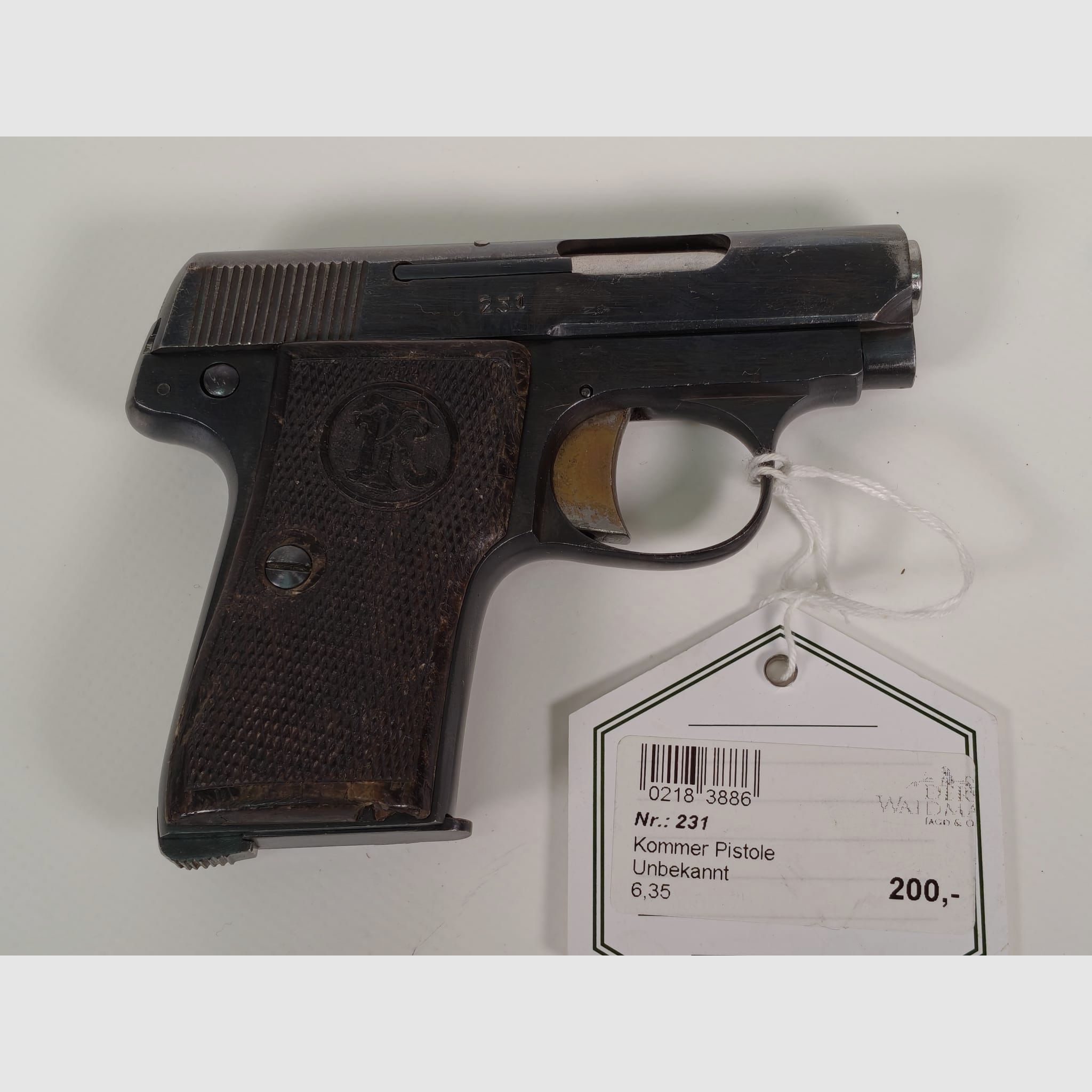 Pistolet Kommer 6,35mm Browning