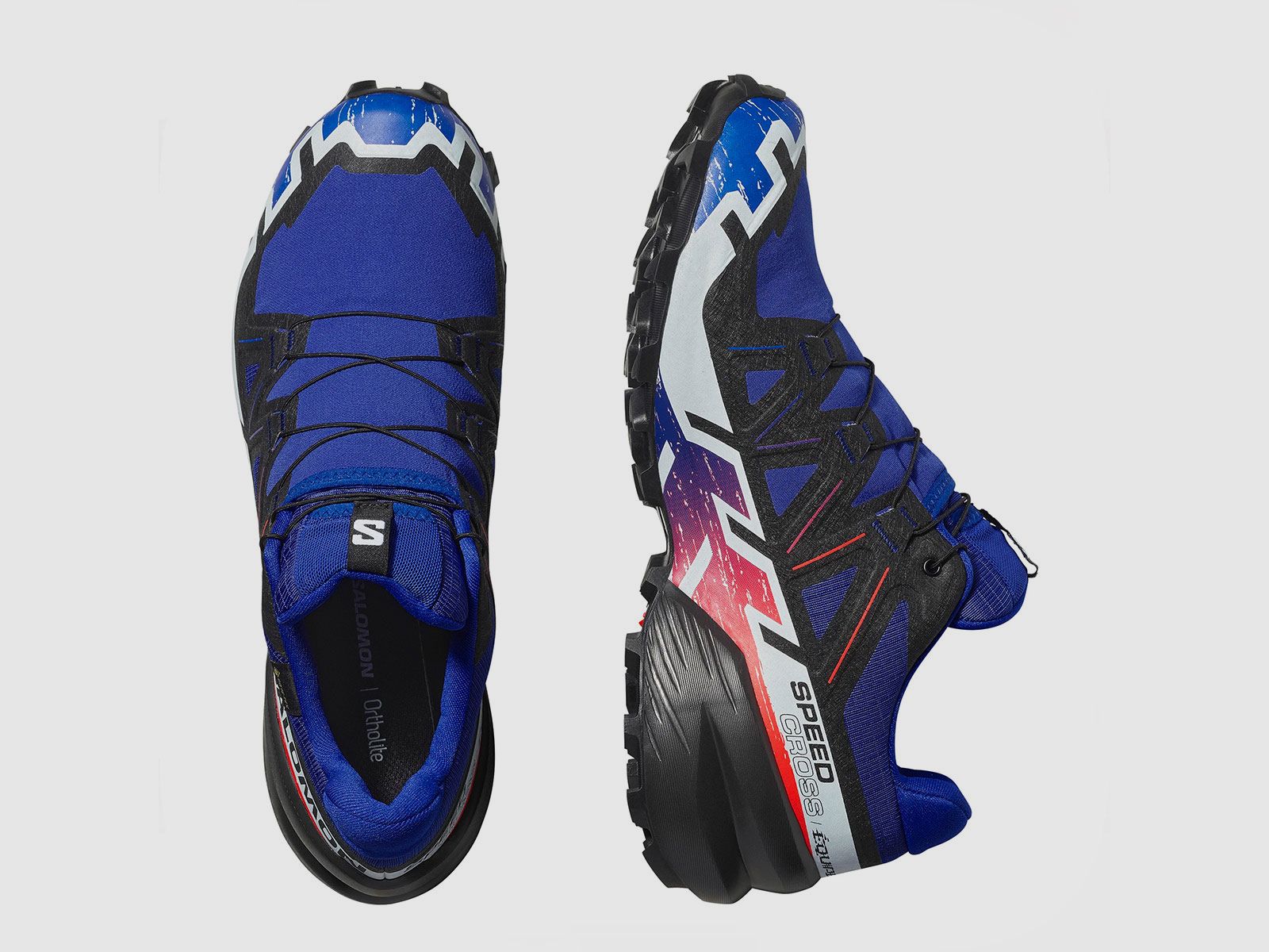 SALOMON – HEREN – SPEEDCROSS 6 GTX EQUIPE Surf The Web / Fiery Red / White, afbeelding 2 van 7