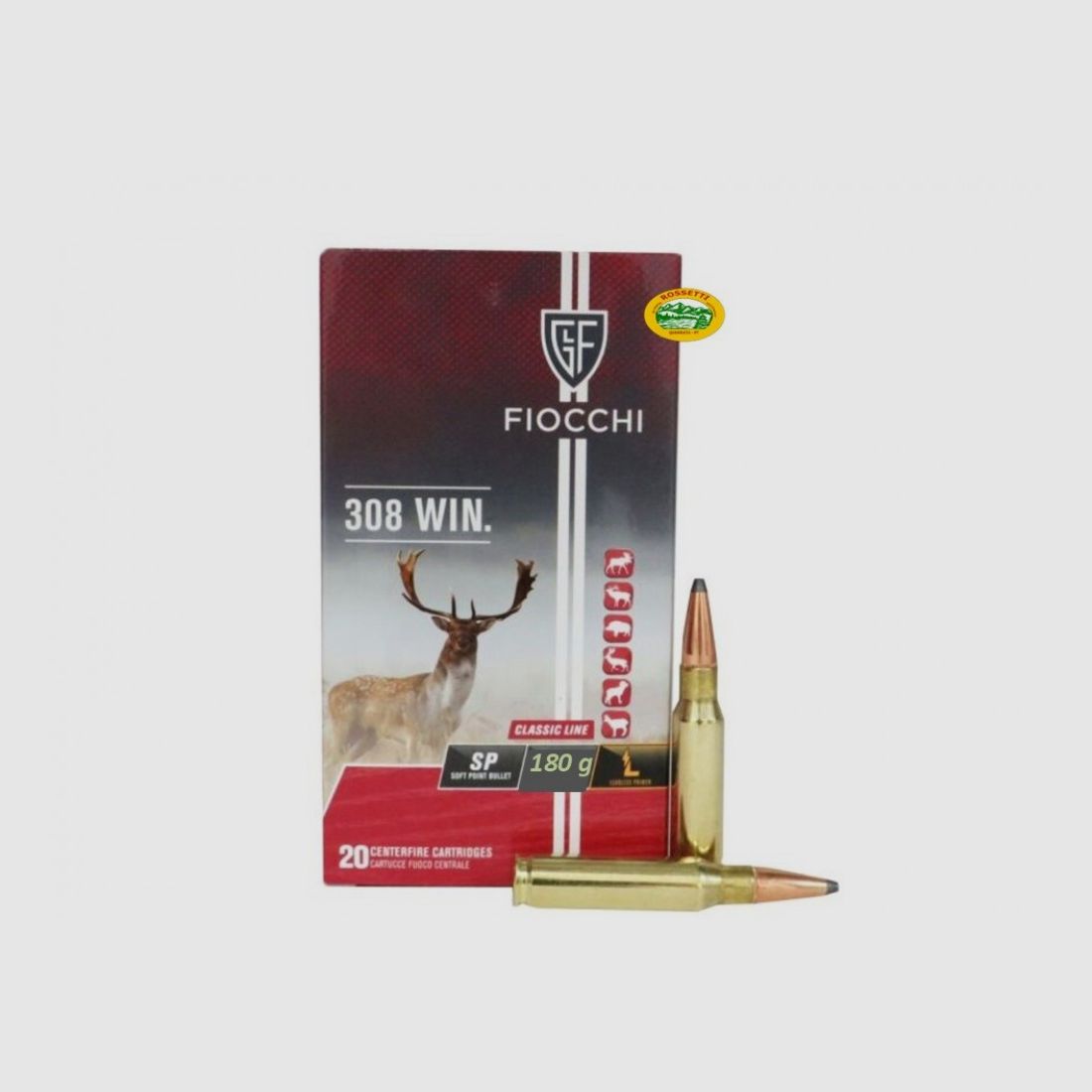 FIOCCHI munitie kal. .308 Win kogel SP 180gr