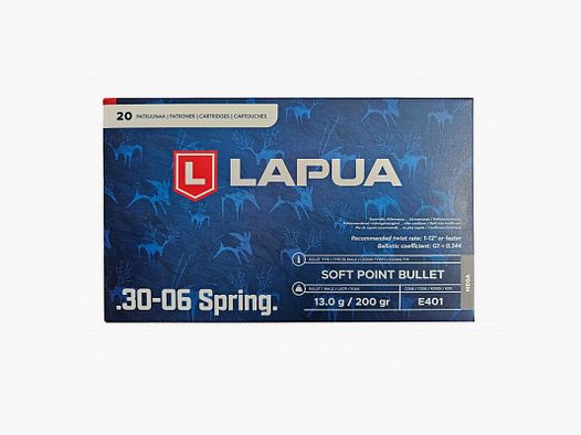 LAPUA 30-06 200 GRS / 13,0 G MEGA 20 STK