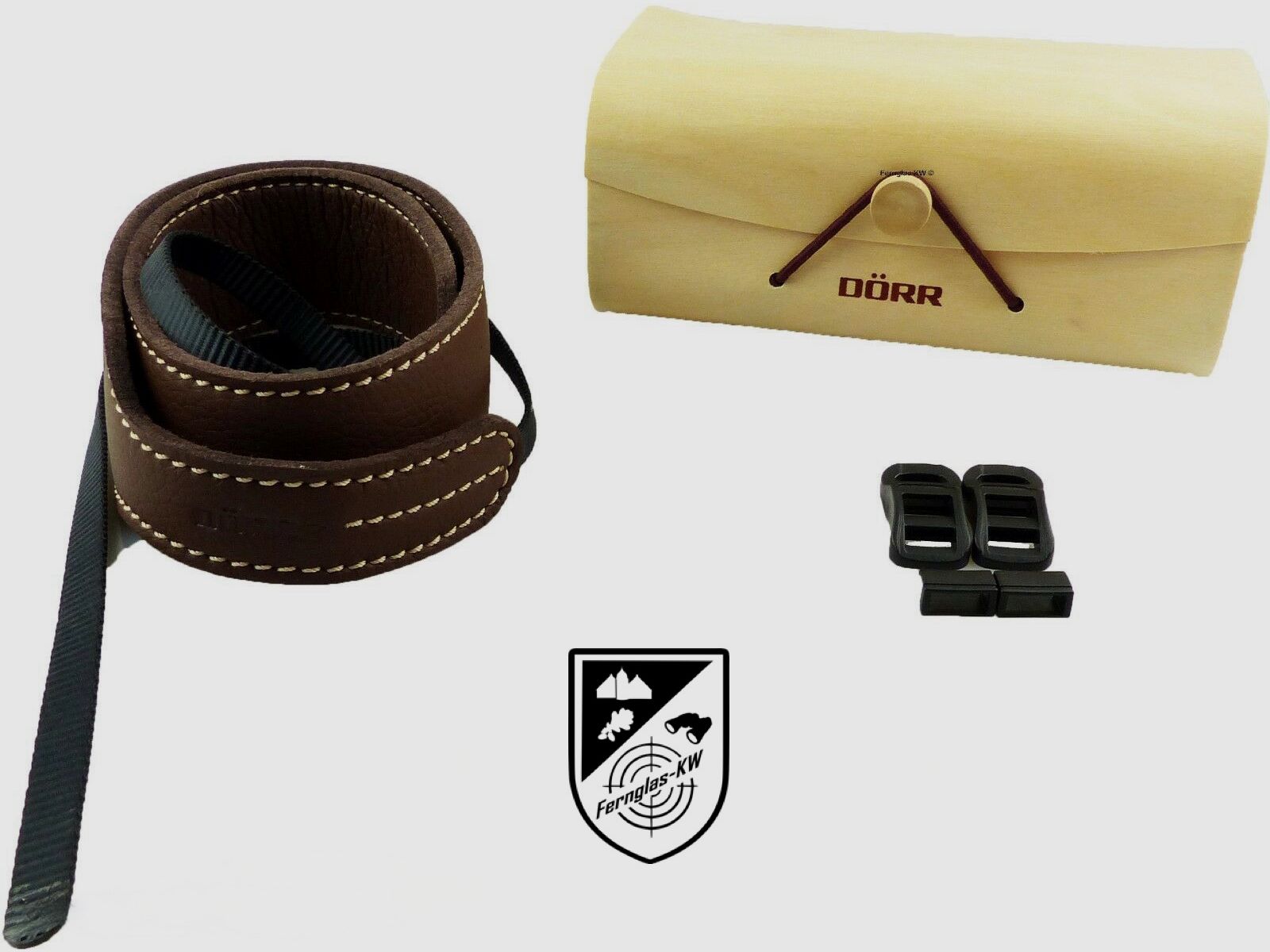 DÖRR 350651 Kamera Fernglas Umhängeriemen Trageriemen SKIN braun Geschenk Box