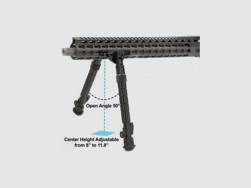 UTG Zweibein Recon Flex Bipods KeyMod 203 - 300 mm