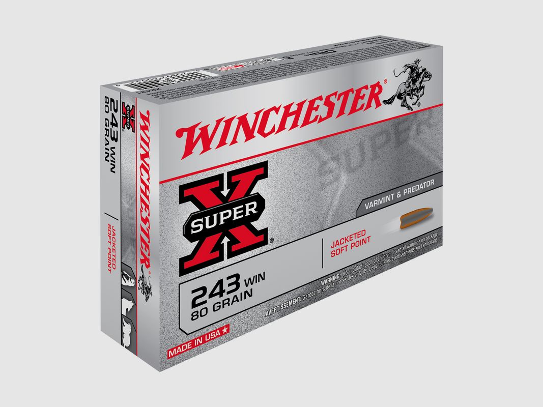 .243 Win WINCHESTER SUPER X JSP 80gr