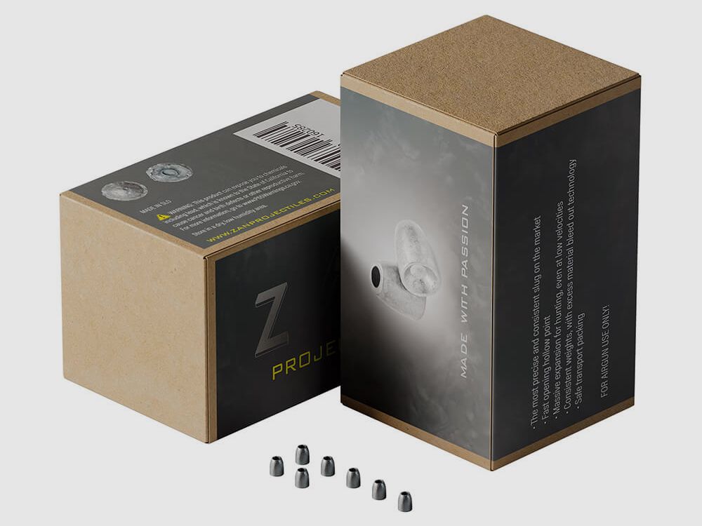 ZAN Projectiles Cartuchos de aire comprimido Proyectiles ZAN 4,5 mm HP 16 granos (.177), imagen 3 de 3
