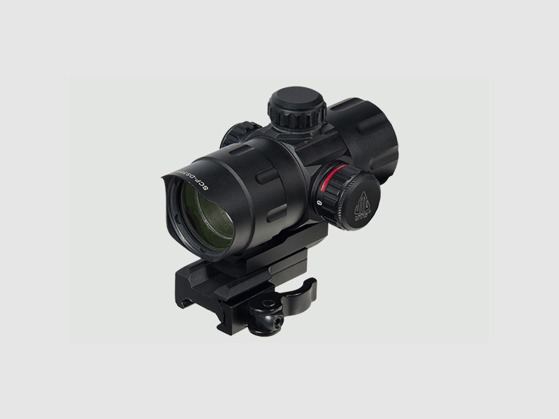 UTG red/green dot sight, T-Dot reticle
