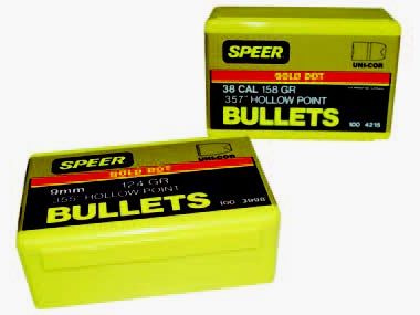 Speer Geschoss 9mm/.355 124GR TMJ RN 100 Stück