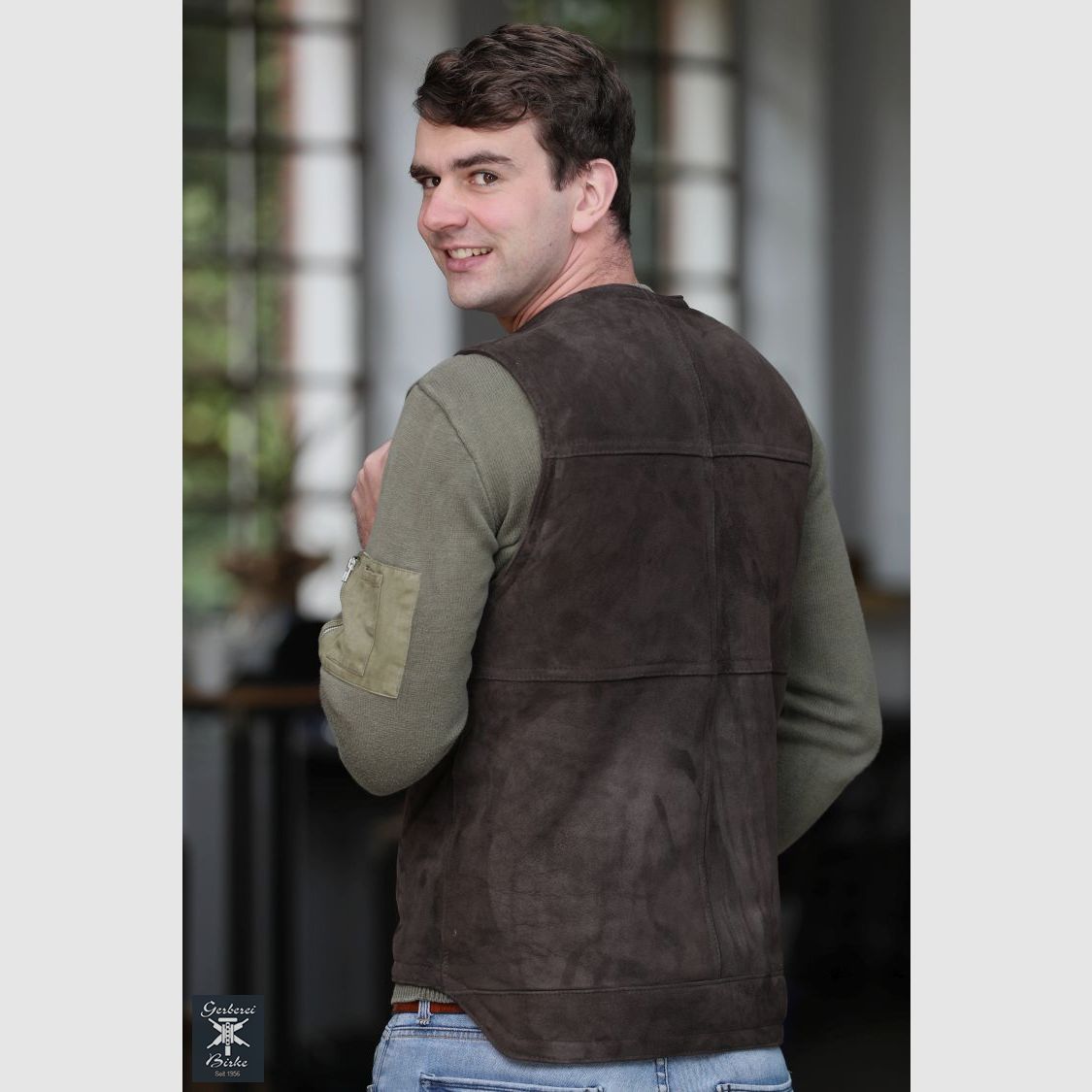 Velours Lammfellweste