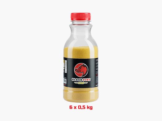 Black Fire Corn Maïs Anziehungsmittel Wildschwein 0,5 kg - Packung mit 6 - Hochakzeptierbarer Duftköder