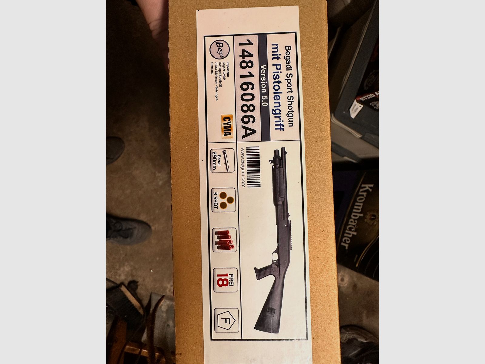 Begadi Sport Shotgun con empuñadura de pistola Versión 5.0 14816086A