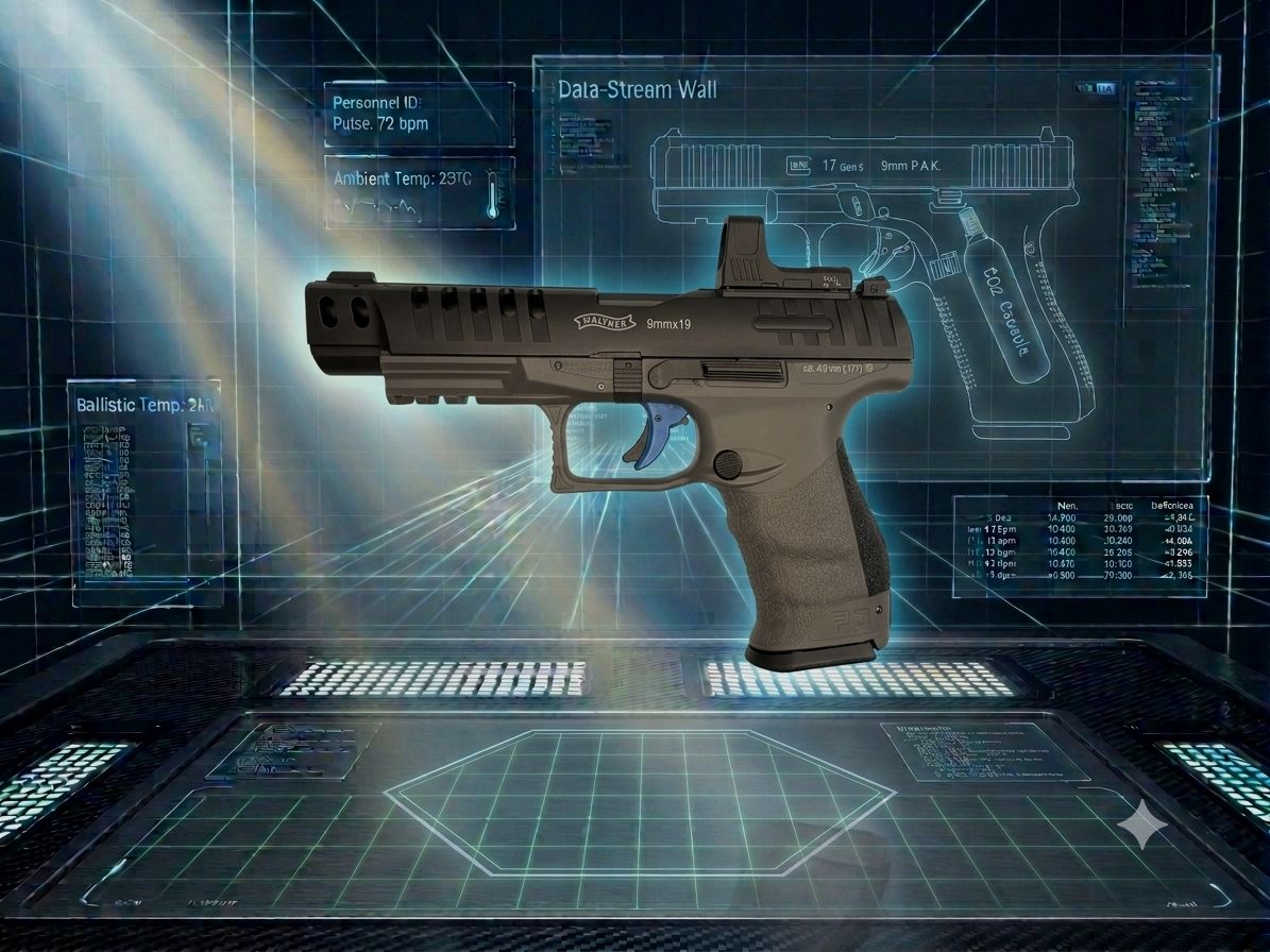 Walther CO2-pistola Walther Q5 Match 5" Combo Set