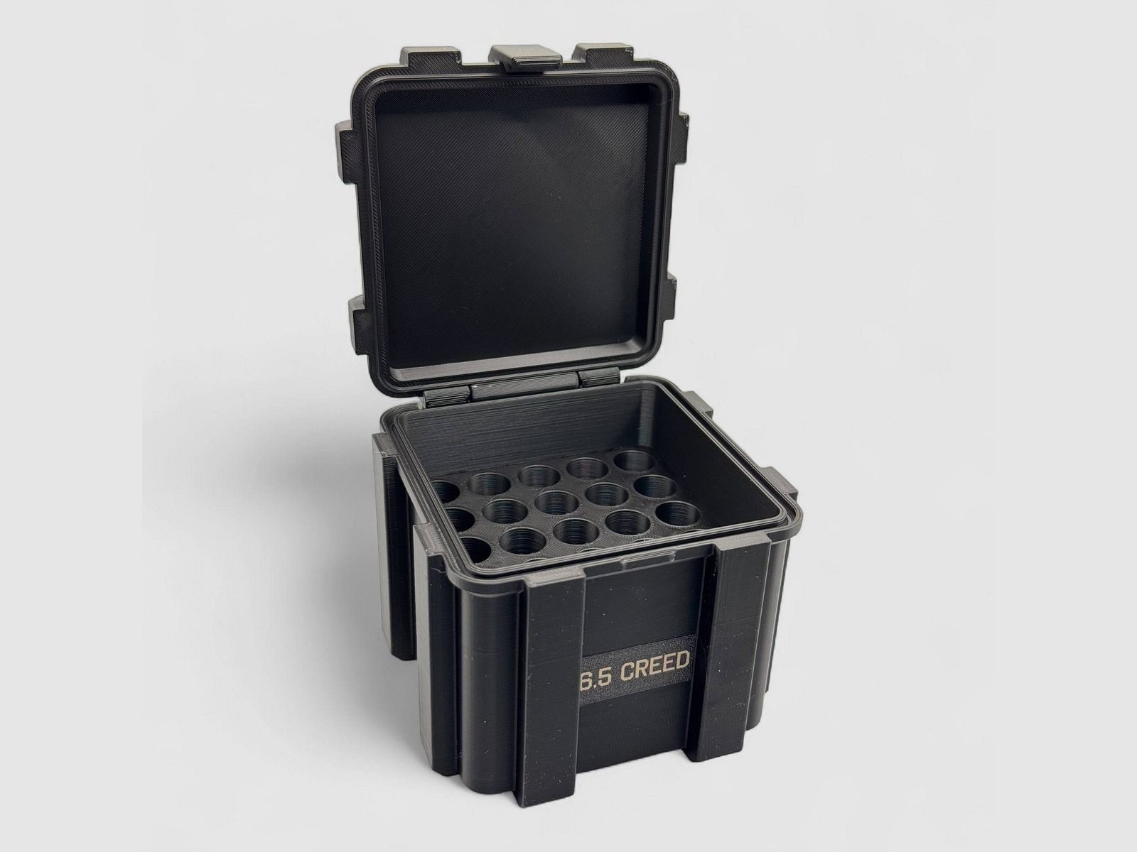 Filamelt ammunition box / .50 Beowulf / 'flip lid' / cartridge box, ammo box
