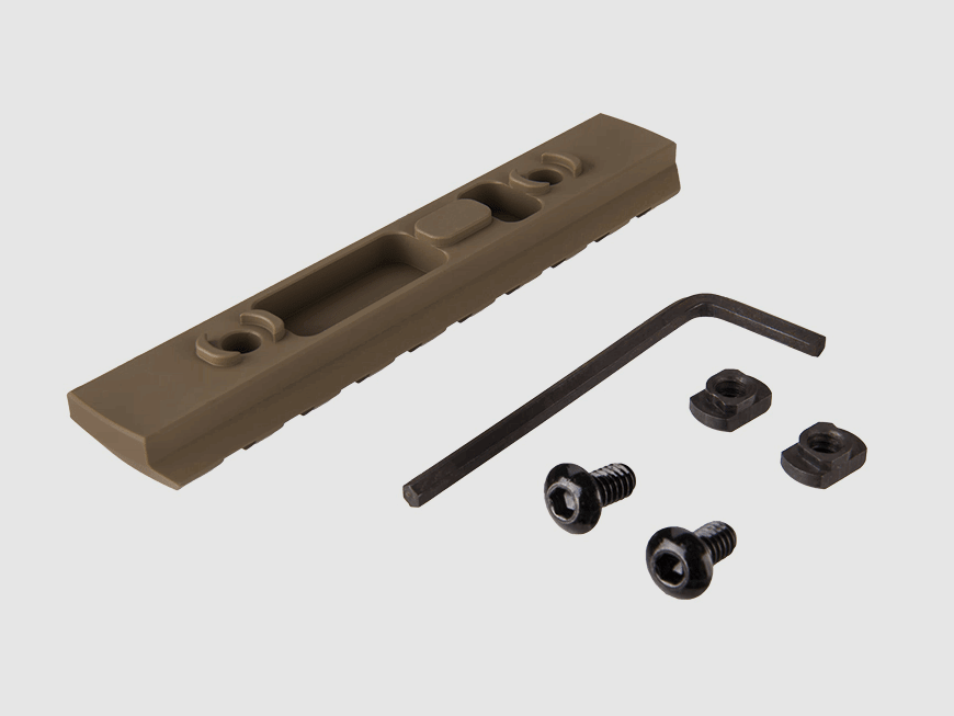 Aluminium-Schiene M-LOK 9 Slots TAN, Bild 3 von 3