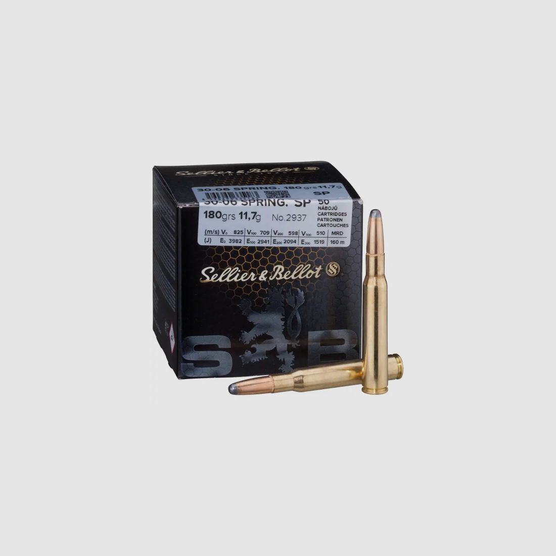 Sellier & Bellot .30-06 Sprg. 180GR SP 50 Patronen