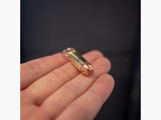 BULLET KEYCHAIN .40 S&W Vollmantel Flachkopf