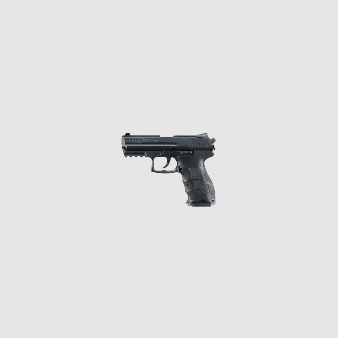 Heckler & Koch P30, Kal. 9mm P.A.K. 
                Heckler & Koch P30