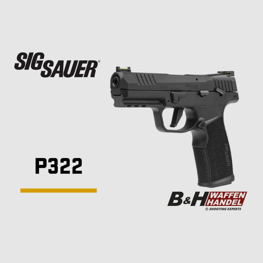 SIG Sauer P322 Kleinkaliber Pistole .22l.f.b. HV KK-Pistole