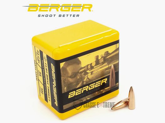 100 Ogives BERGER Cal 22 55gr FB Target
