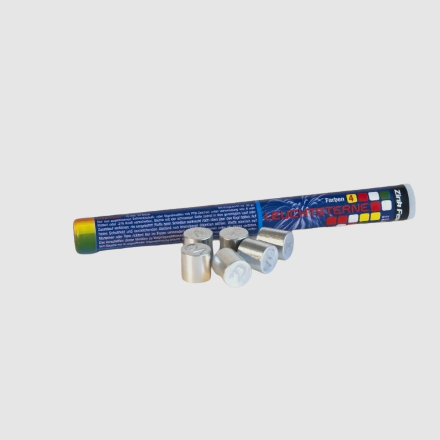 Étoiles de signal en zinc tube de 10 pièces mélange de couleurs intenses