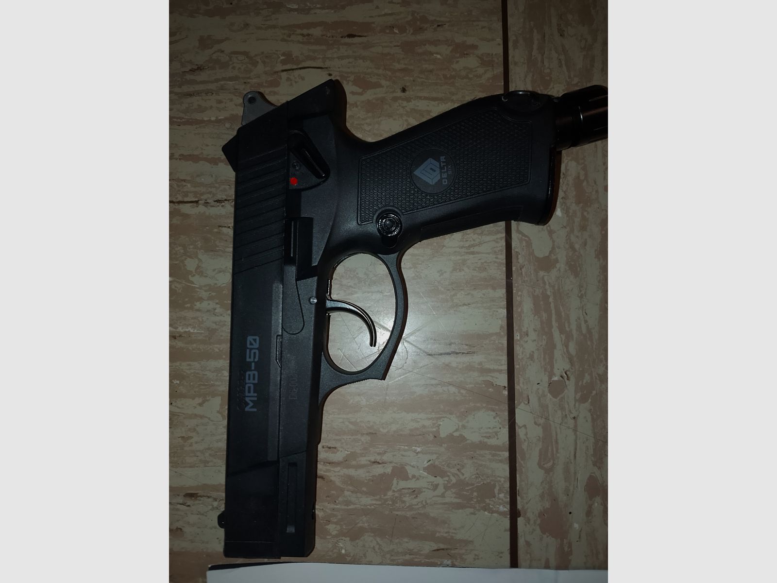 Delta Six MPB-50 CO2 pistol RAM marker cal .50 paintball gun with accessories rubber balls steel core balls 2nd magazine new!