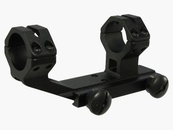 Weaver Tactical Thumb-Nut SPR montaggio a 1 pezzo in stile Picatinny con anelli Flattop AR-15 nero opaco 25,4mm