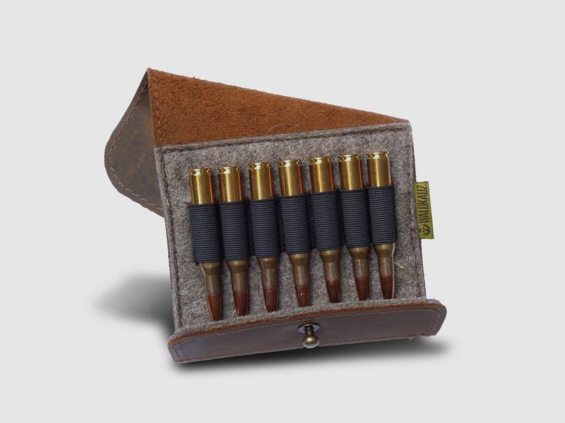 Patronenetui nubuck leather, box