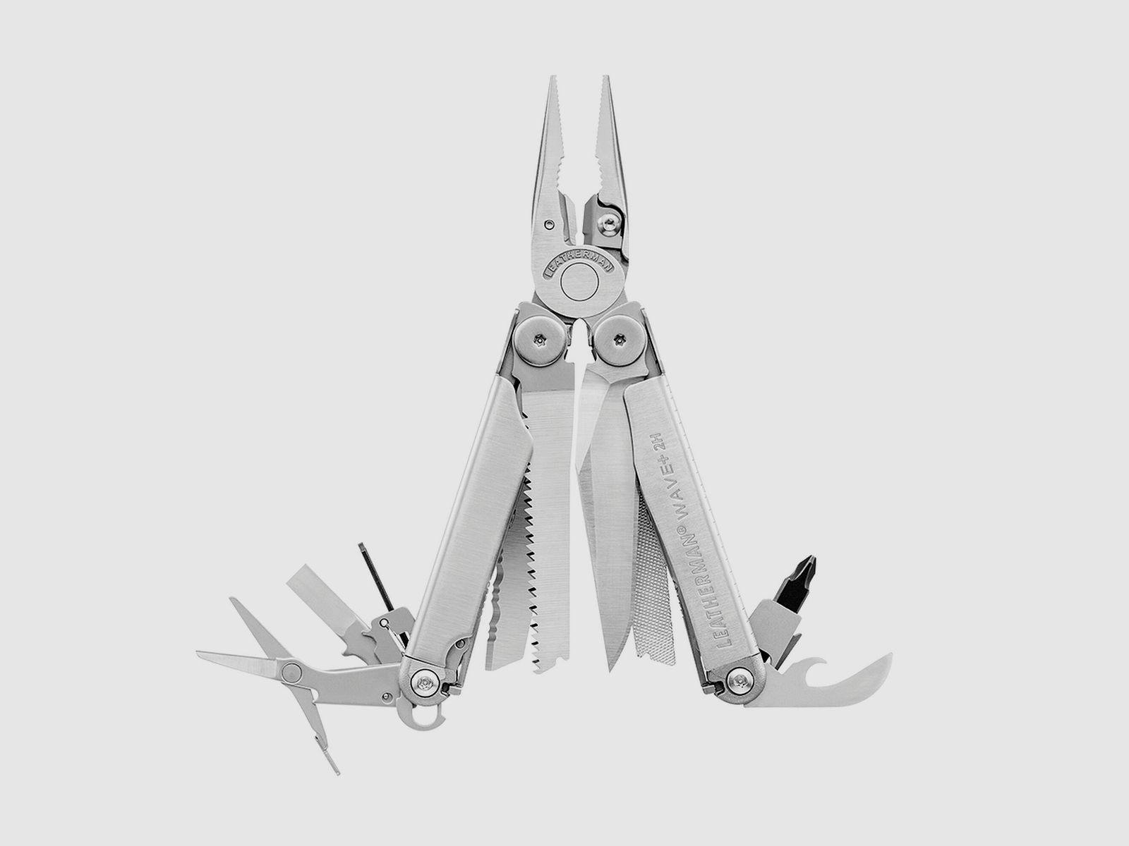 Leatherman WAVE + 2H Stainless, Nylon Holster, Schwarz, M