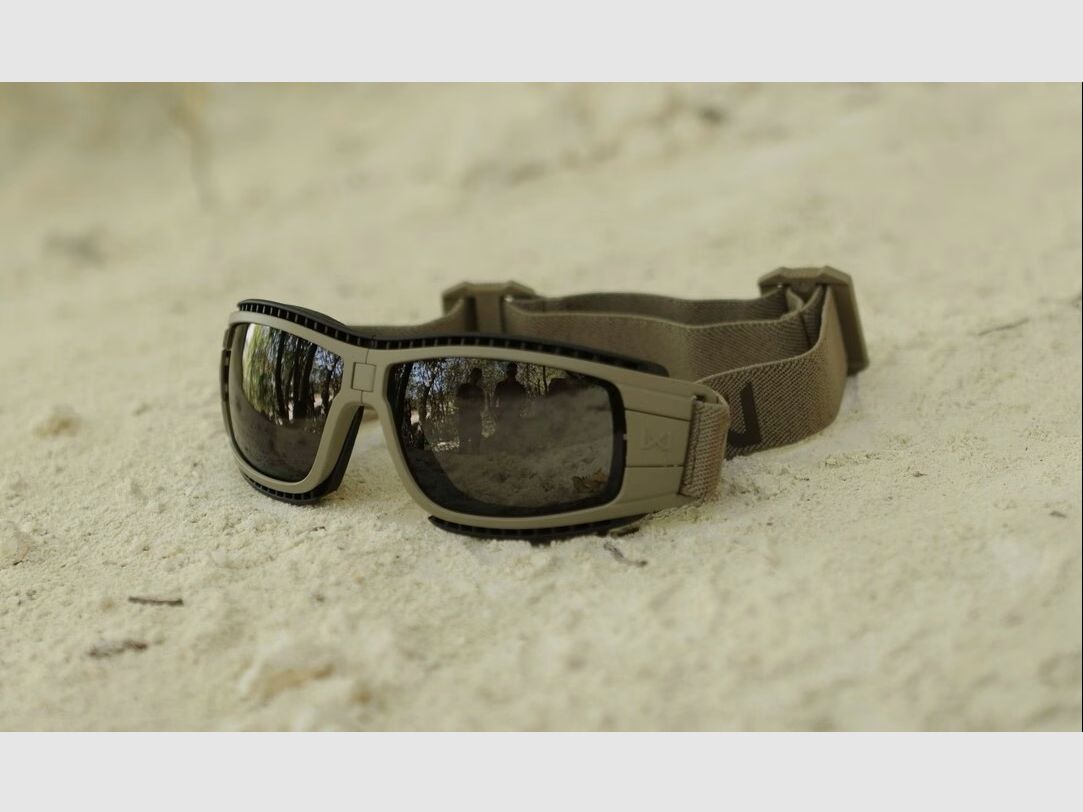Taktische Schutzbrille Wiley X Lynx mit Linsenset Grey/Clear, mit Rahmen Matte Tan 1501T, Bild 3 von 4