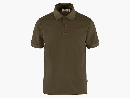 Fjällräven Herren Poloshirt Crowley Pique Dark Olive