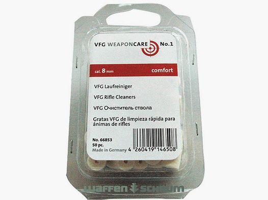 VFG czyścik lufowy filcowy kaliber 8mm Comfort 50 sztuk